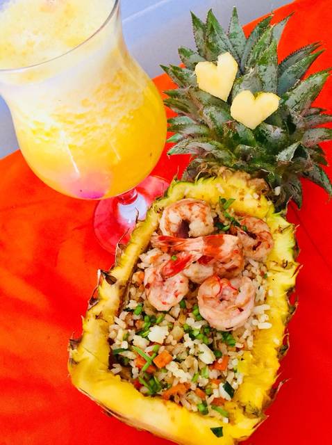 com-chien-tom-sat-thom cơm chiên tôm sắt thơm